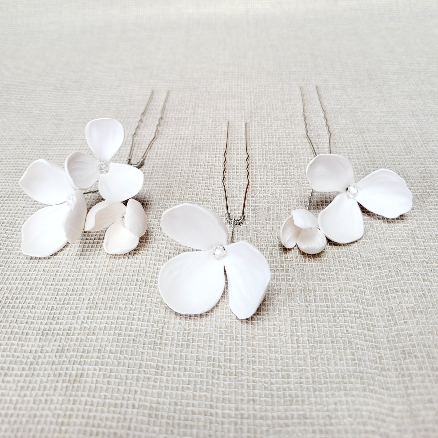 Semplice Bridal Pins with Swarovski Crystals